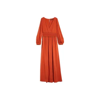 MaxMara Pleated waist Maxi Dress