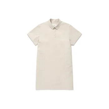 COVERNAT Short Sleeved Dress Women's Beige