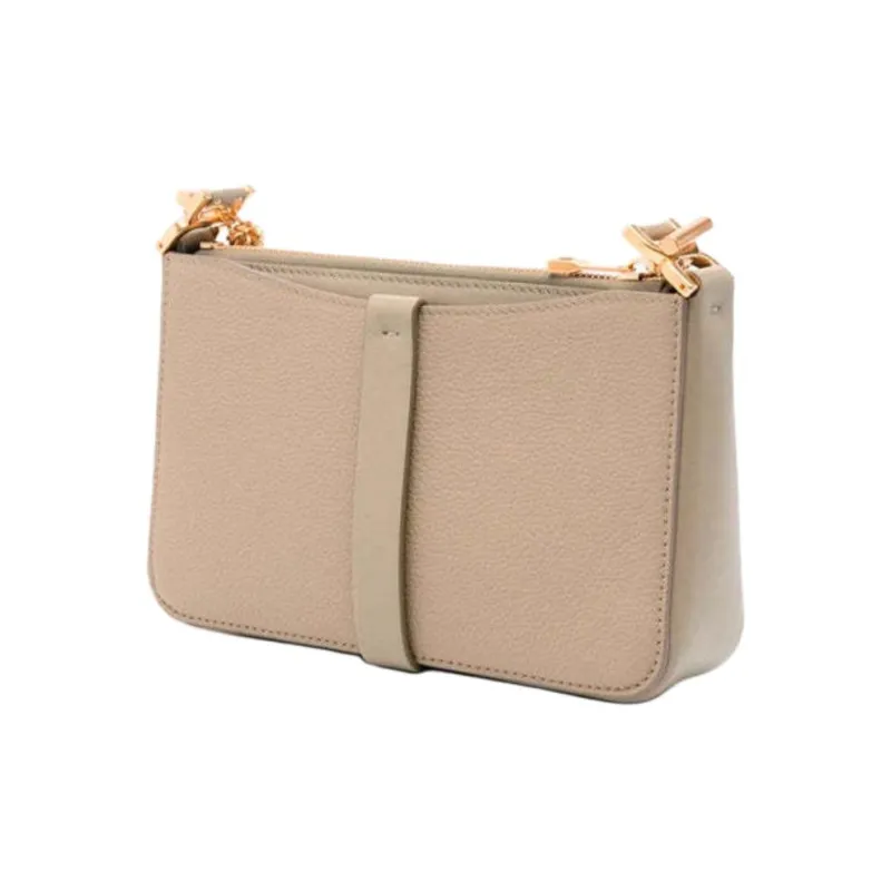 Chloe Marcie Leather Shoulder Bag Mini Women's Dark Green-1
