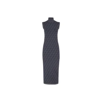 FENDI Ff Motif Sleeveless Maxi Dress