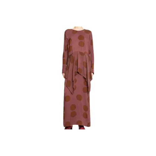 UMA WANG Anis Motif Printed Midi Dress