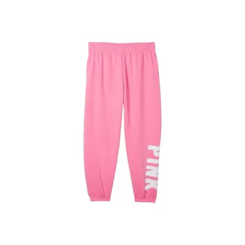 Victoria's Secret PINK Knitted Sports Pants Women's Gray Logo