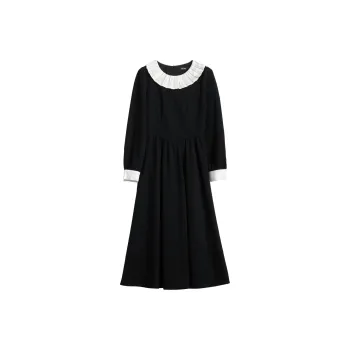 Olrain Long Sleeved Dresses Women's Black