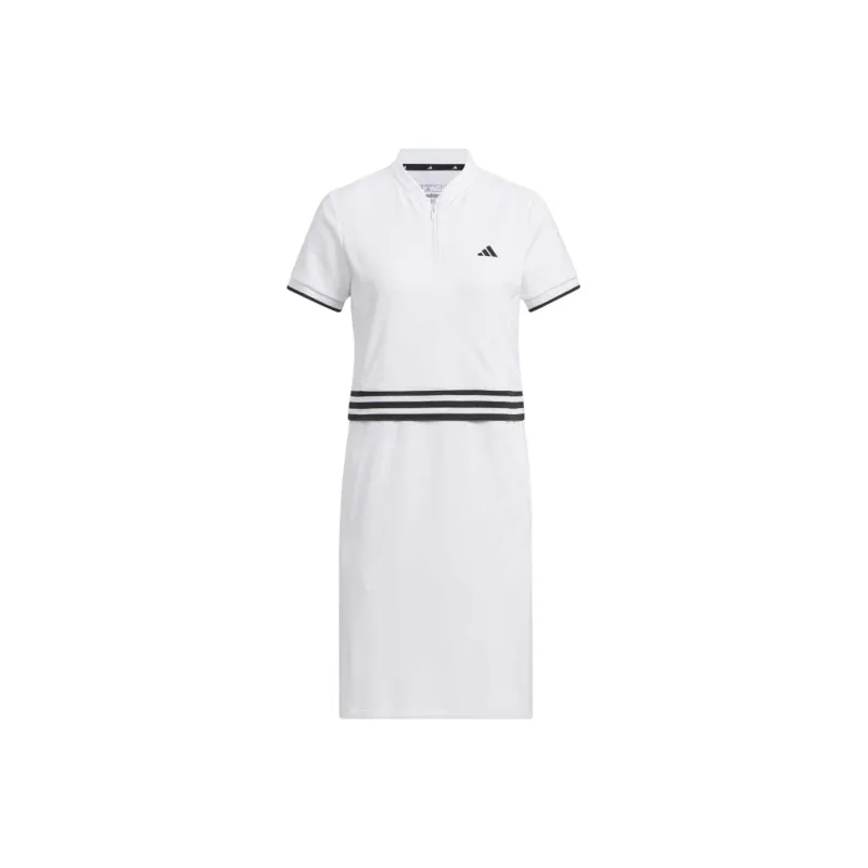 Adidas Short Sleeved Dresses Women's White-0