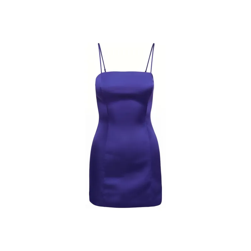ARITZIA Ten Shimmer Satin Dress Slip Dresses Women's-11