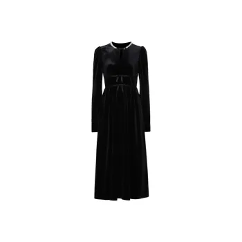 DPLAY Long Sleeved Dress Women's Classic Black