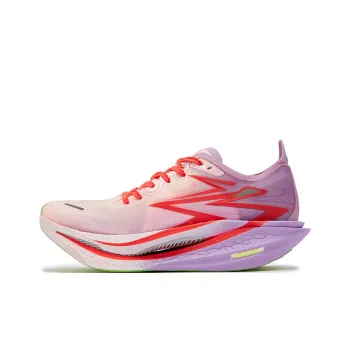 361° Flame 4 Running Shoes Unisex Low Top Peach Heart Pink, Fluorescent Passion Coral Pink