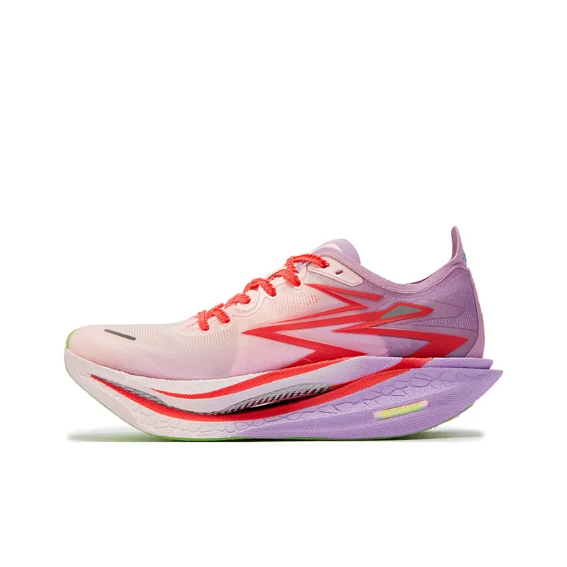 361° Flame 4 Running Shoes Unisex Low Top Heart Pink, Fluorescent Passionate Coral Pink-0