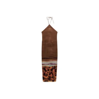 ZARA Slip Dresses Women's Tan