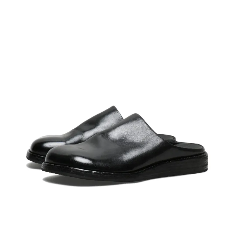 SAINTNJORD Slip Resistant Closed Toe Slippers Men's Black-1