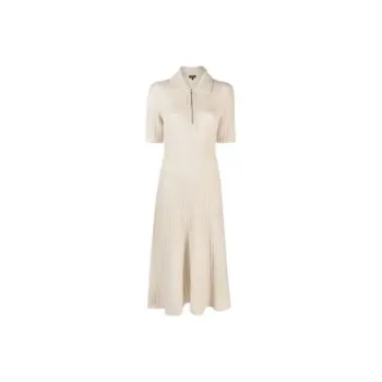 THEORY Short-Sleeved Dresses Women's Ecru