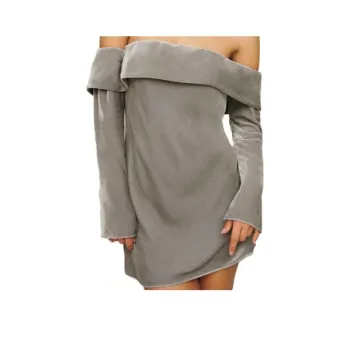 REFORMATION Maves Dress Long-Sleeved Dresses Women's Moonlight Velvet