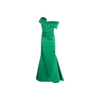 RACHEL GILBERT Edan Asymmetric Mermaid Maxi Dress