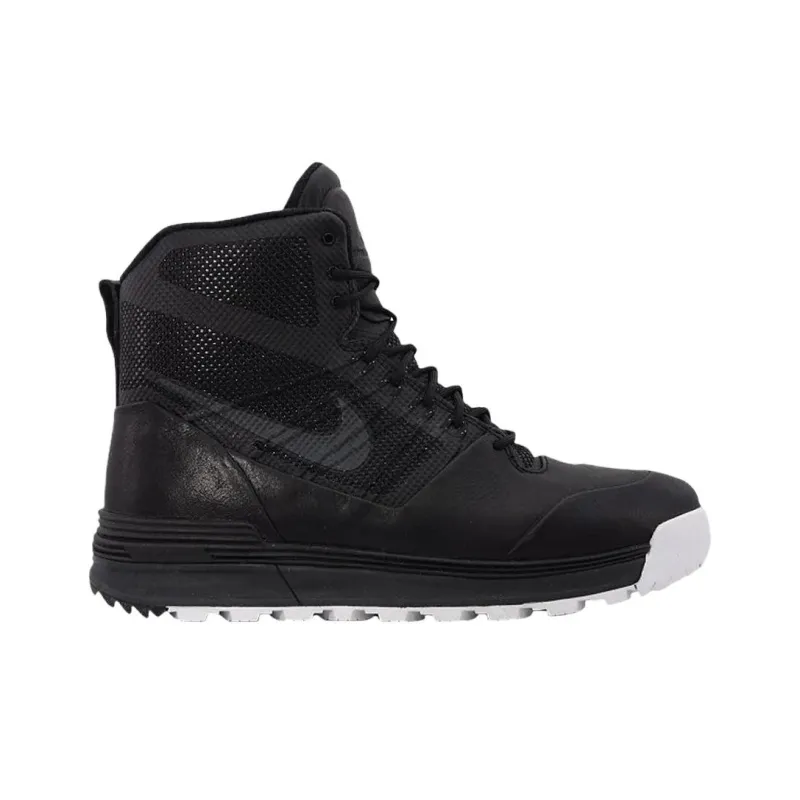 Nike Lunar Terra Arktos Anti Slip Wear Resistant High Top Outdoor Shoes Unisex Black-1