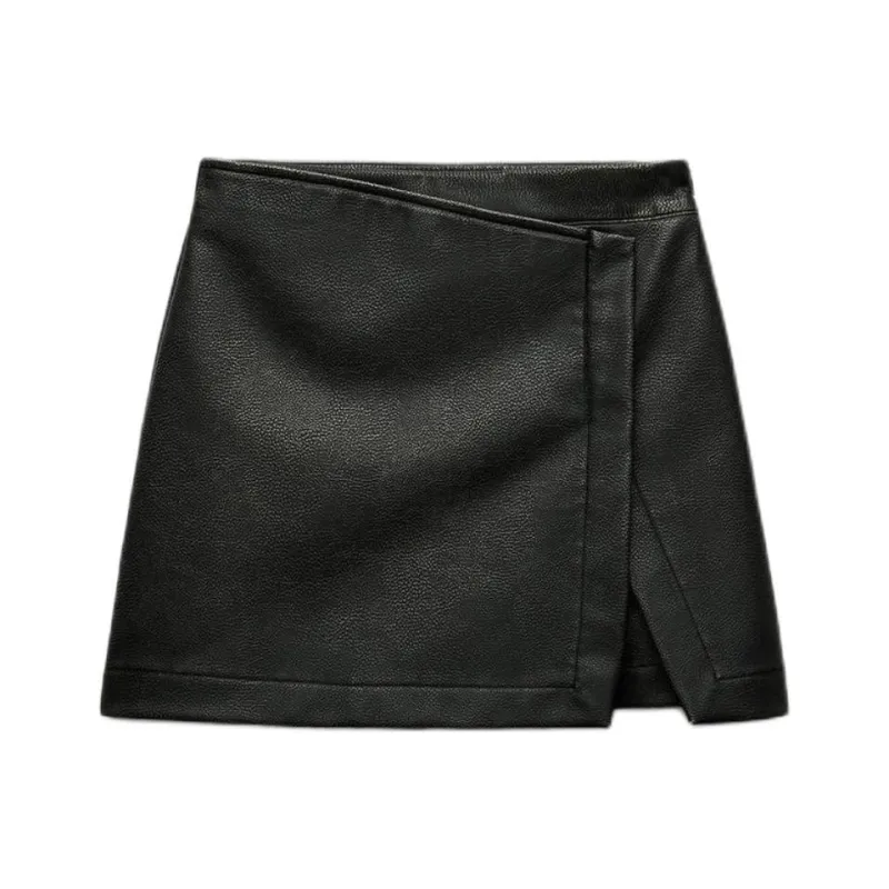 ZARA Casual Shorts Women's Washed Black-0