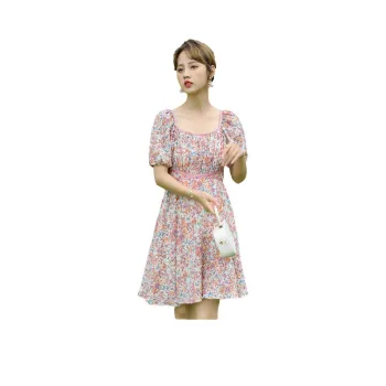 MISHOW Short-Sleeved Dresses Women's Purple Pink