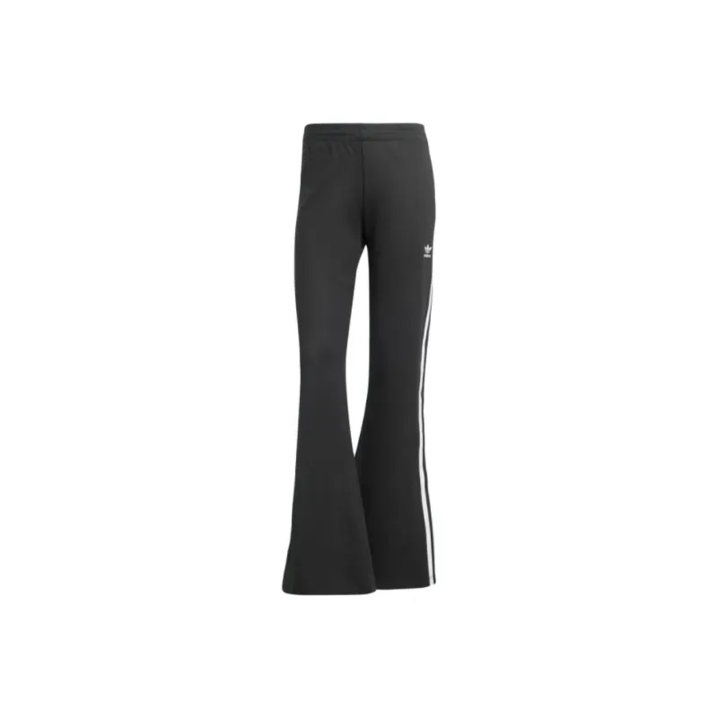 Adidas Women's Adicolor 3 Stripes Flared Track Pants Black-0