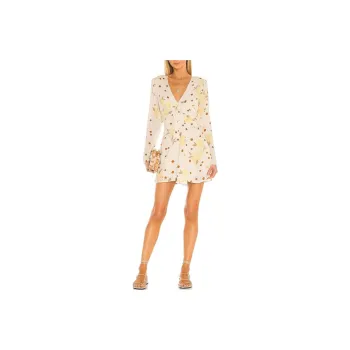 FREE PEOPLE Long-Sleeved Dresses Women's White