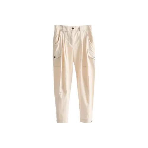 COACH Cargo Pants Women's Cream White