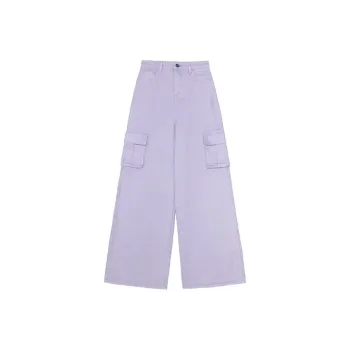 Self-portrait Wide-leg Cargo Jeans