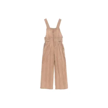 UMA WANG Panda Wide leg Denim Dungarees
