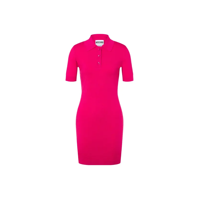 MOSCHINO Short Sleeved Dresses Women's Pink-0