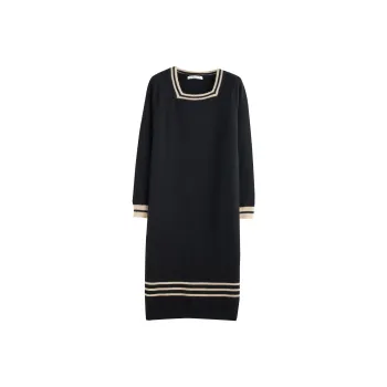 Tonlion Long Sleeved Dresses Women's Black