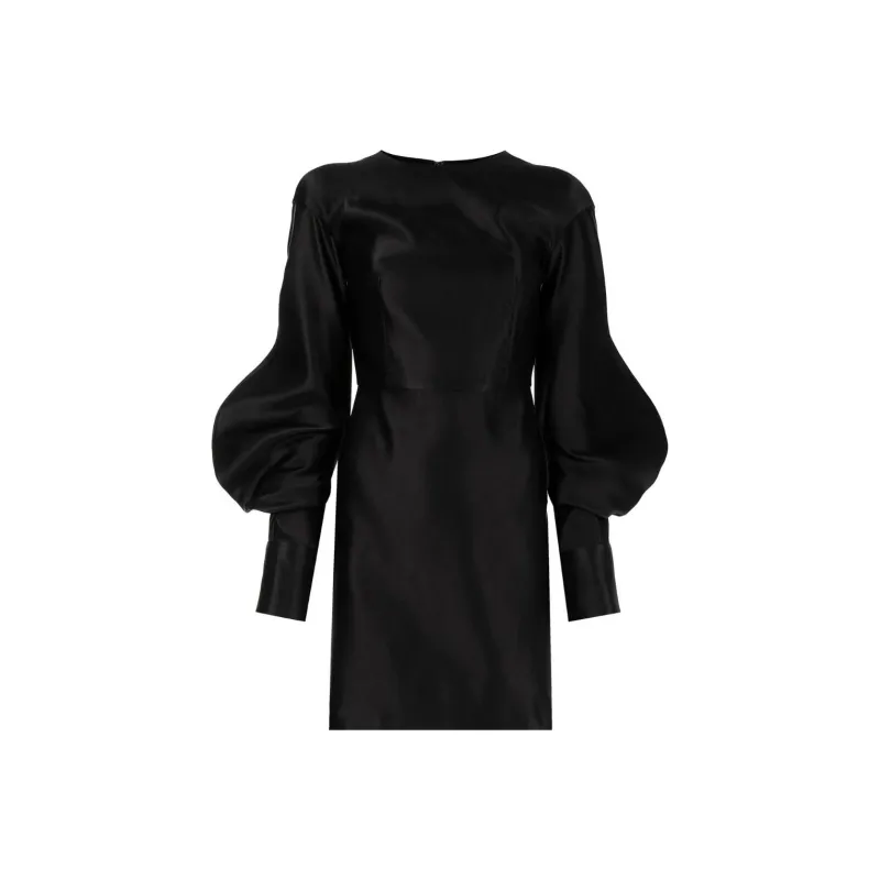 TOM FORD Puff sleeve Duchess silk Minidress-0