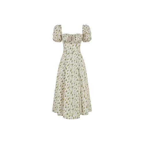HOUSE OF CB Short-Sleeved Dresses Women's Green Print