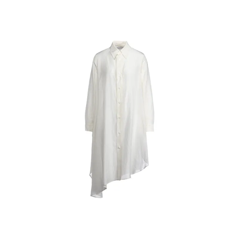 Yohji Yamamoto FW24 Long Sleeved Dress Women's White-0