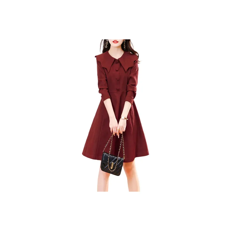 Fele.d Long Sleeved Dress Women's-5