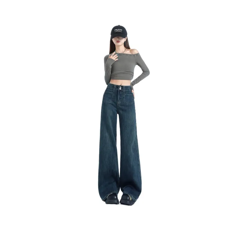 LIGEMAN Jeans Women's Dark Blue-0