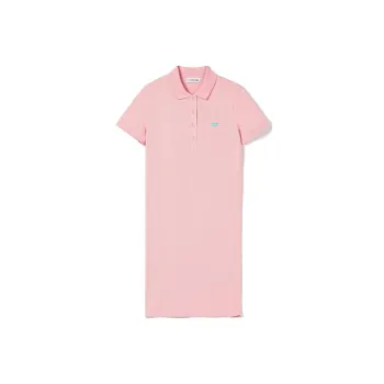 LACOSTE Short Sleeved Dresses Women's Rose Red