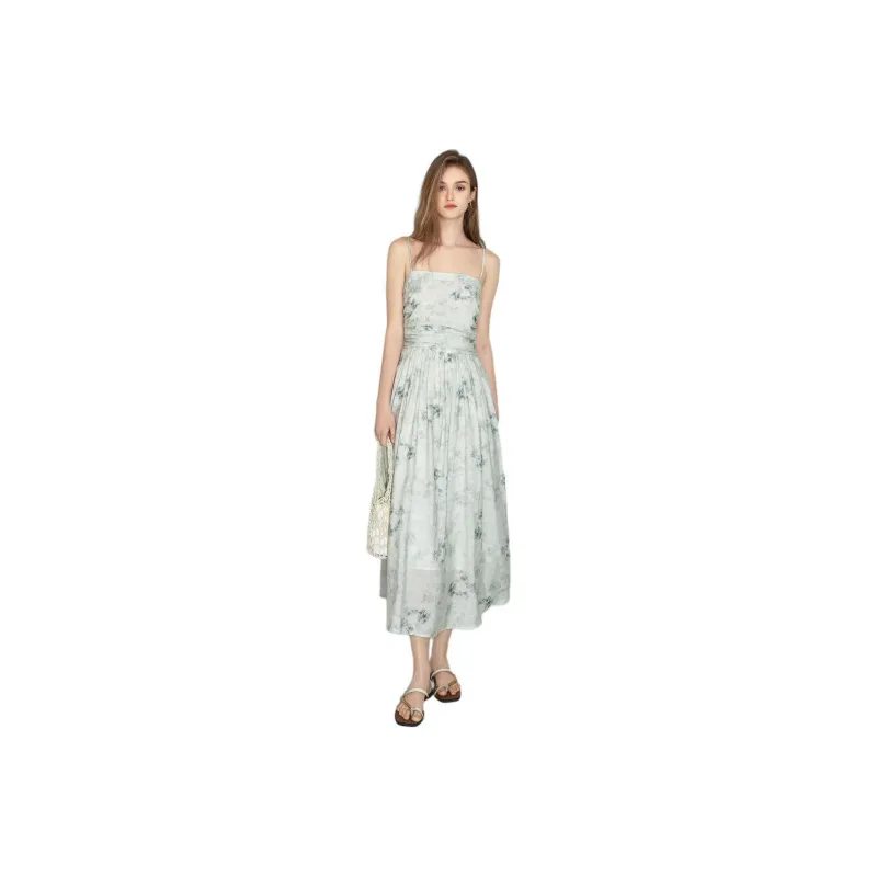 Bethine Slip Dress Women's Gray Green-0