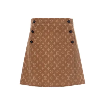 LOUIS VUITTON Casual Short Skirts Women's Brown
