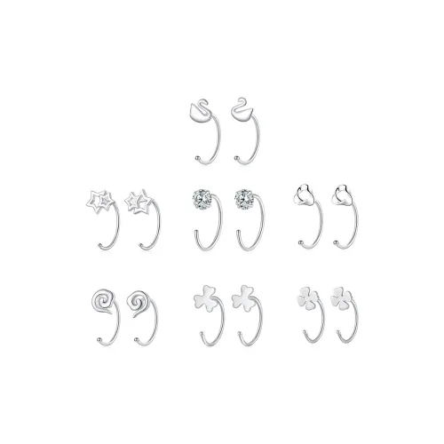 CENTURY&KINDLE 999 Fine Silver Earrings Women's