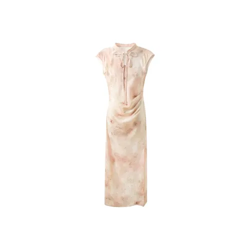 3COLOUR Short Sleeved Dress Women's Smoke Pink