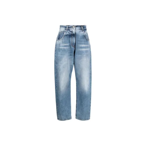 MSGM High-waisted Straight-leg Jeans