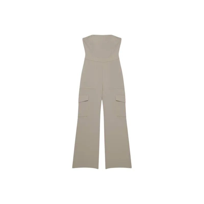 ARITZIA Wilfred Cordial Cargo Jumpsuit Jumpsuit Women's Nomad Taupe/Nomad Gray Umber-0
