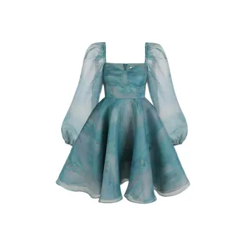 Selkie Collection SS24 Long Sleeved Dresses Women's Monet Lotus Pond Print