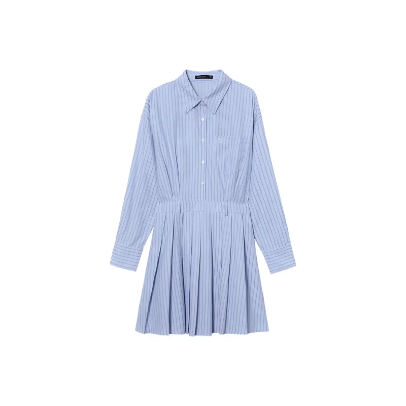WESTLINK Long Sleeved Dress Women's Blue-0