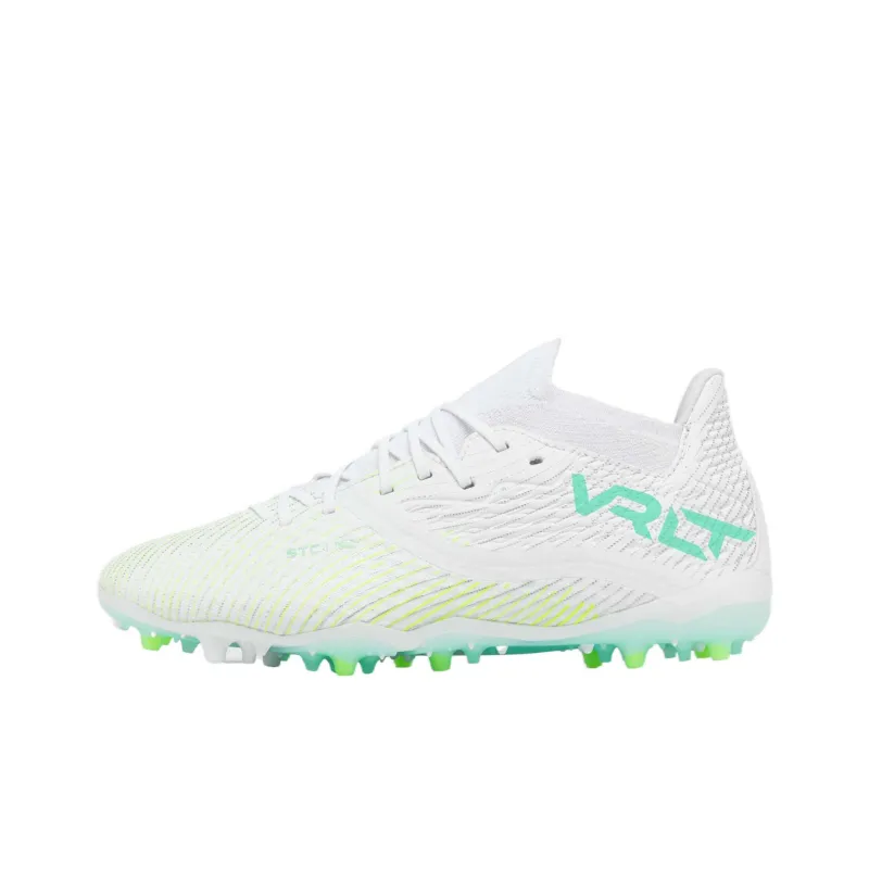 DECATHLON Viralto 3 AG Rubber Short Studs MG Rubber Short Studs Soccer Shoes Women's White Green-0