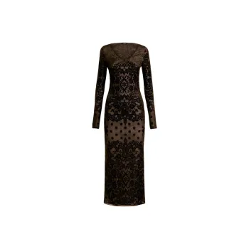 ETRO Tulle Jacquard Velvet Dress