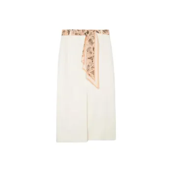 Paul Smith SS25 Denim Long Skirts Women's White