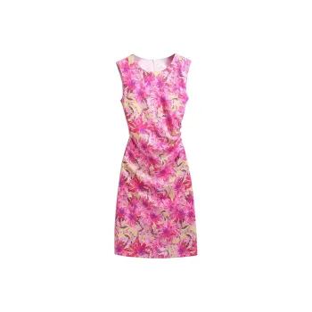 Silky Queen Sleeveless Dress Women's Red