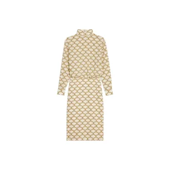CELINE SS23 Long Sleeved Dress Women's Yellow