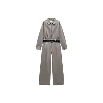 ZARA ZW Series Jumpsuit Women's Gray