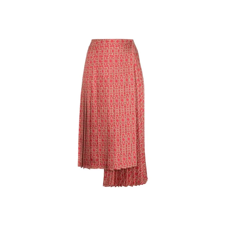 FENDI Casual Long Skirts Women's Red-0