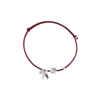 HOLLY RYAN Niche Chinese Style Design Ins Soft Refined Easy Cat Woven Rope Bracelet, Adjustable Versatile Unisex