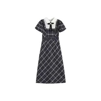 Lookinto Short Sleeved Dresses Women's Blue